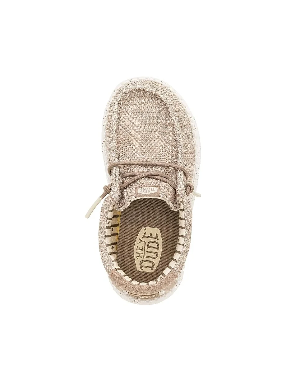 Кроссовки Hey Dude Kids Wally Stretch Sox — изображение 2 из 7, ореховый