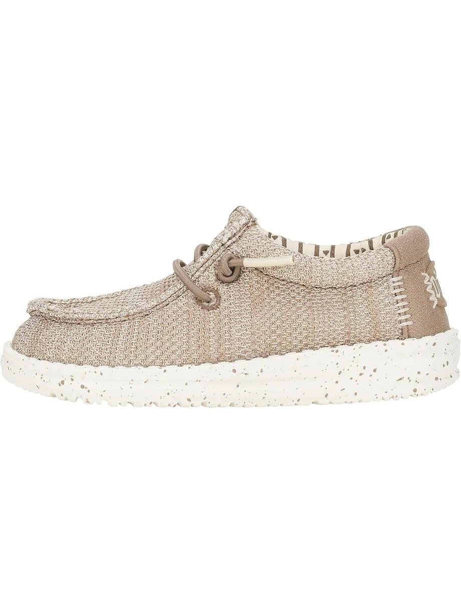 Кроссовки Hey Dude Kids Wally Stretch Sox — изображение 4 из 7, ореховый