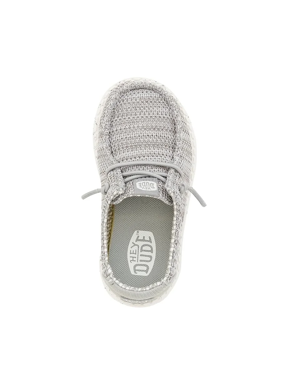 Кроссовки Hey Dude Kids Wally Stretch Sox — изображение 2 из 6, серый