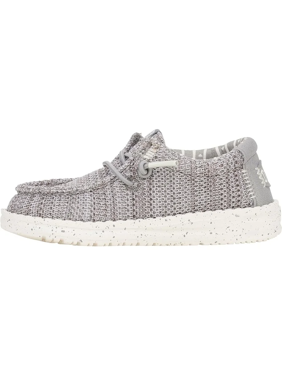 Кроссовки Hey Dude Kids Wally Stretch Sox — изображение 4 из 6, серый