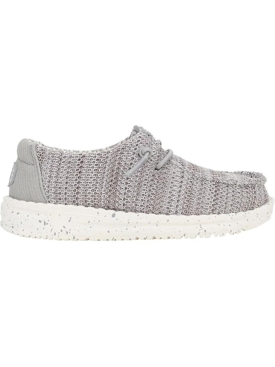 Кроссовки Hey Dude Kids Wally Stretch Sox — изображение 6 из 6, серый