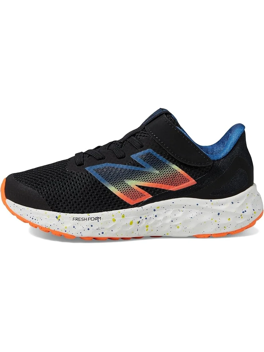 Кроссовки New Balance Kids Fresh Foam Arishi v4 Bungee Lace with Top Strap — изображение 4 из 6, черный/синий