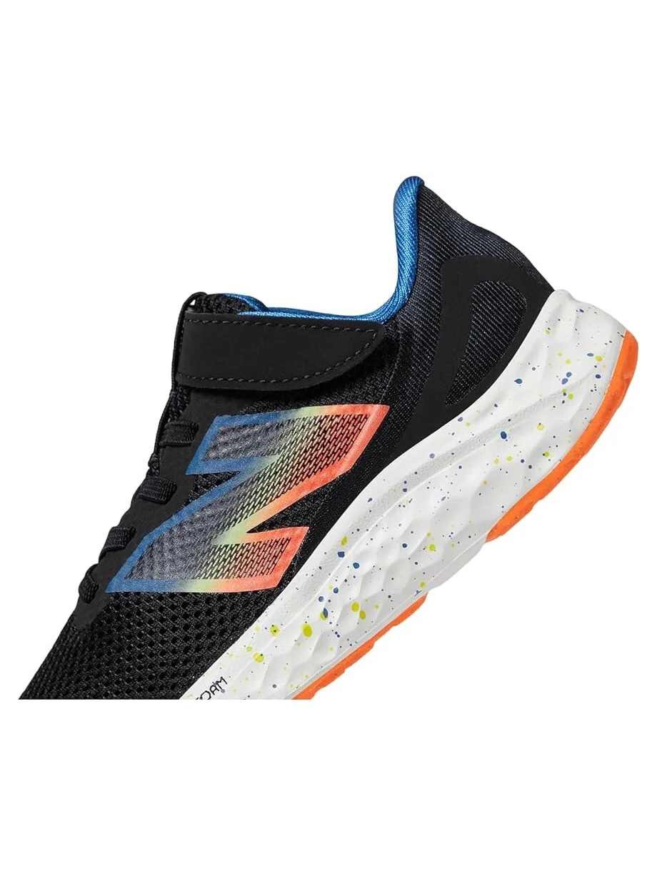 Кроссовки New Balance Kids Fresh Foam Arishi v4 Bungee Lace with Top Strap — изображение 5 из 6, черный/синий