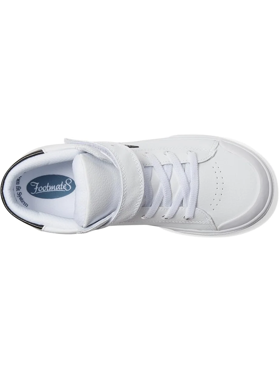 Кроссовки FootMates Riley-Leather — изображение 2 из 6, белый/черный