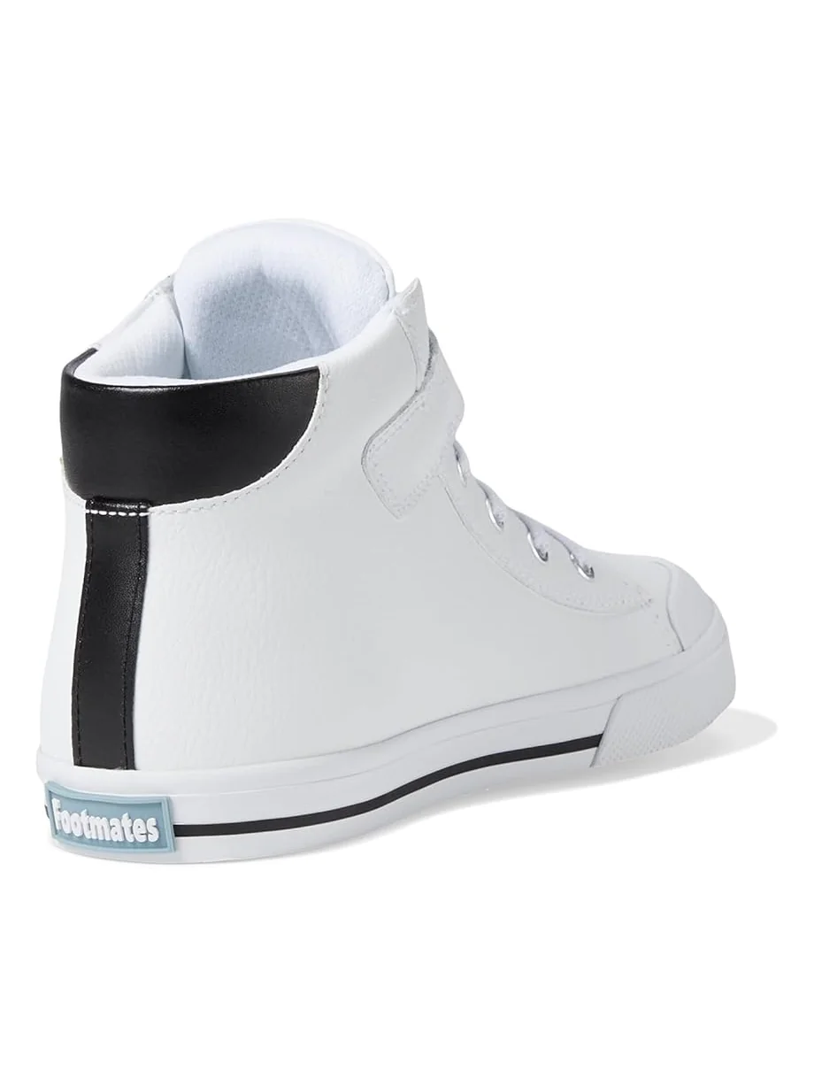 Кроссовки FootMates Riley-Leather — изображение 5 из 6, белый/черный