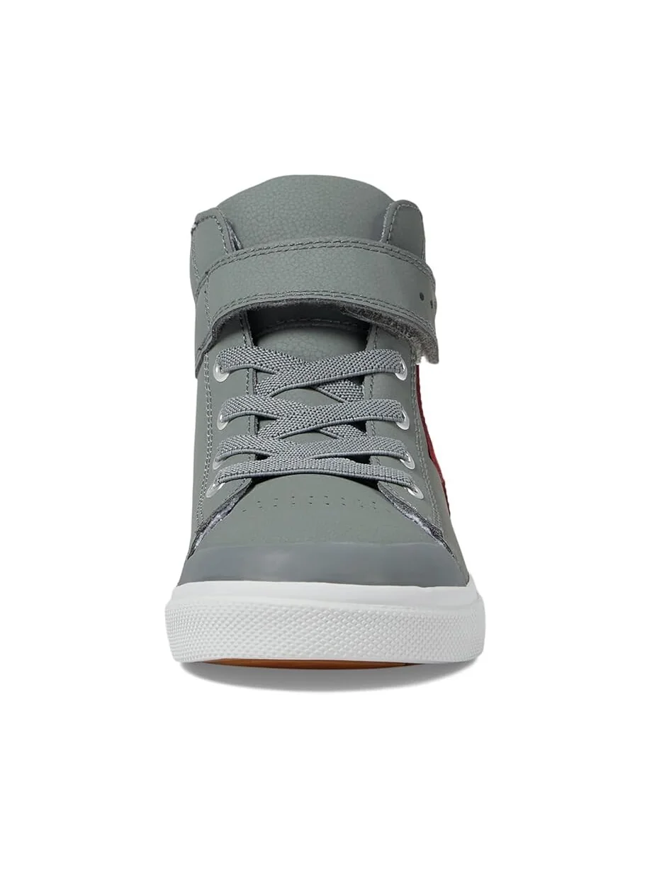 Кроссовки FootMates Riley-Leather — изображение 6 из 6, серый/красный
