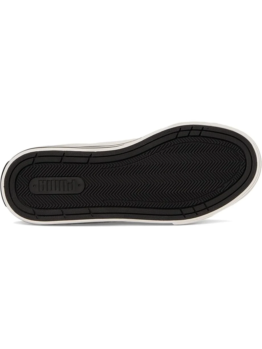 Кроссовки PUMA Kids Puma Kids Court Classic Vulc Faux Suede Sneakers — изображение 3 из 7, белый/черный