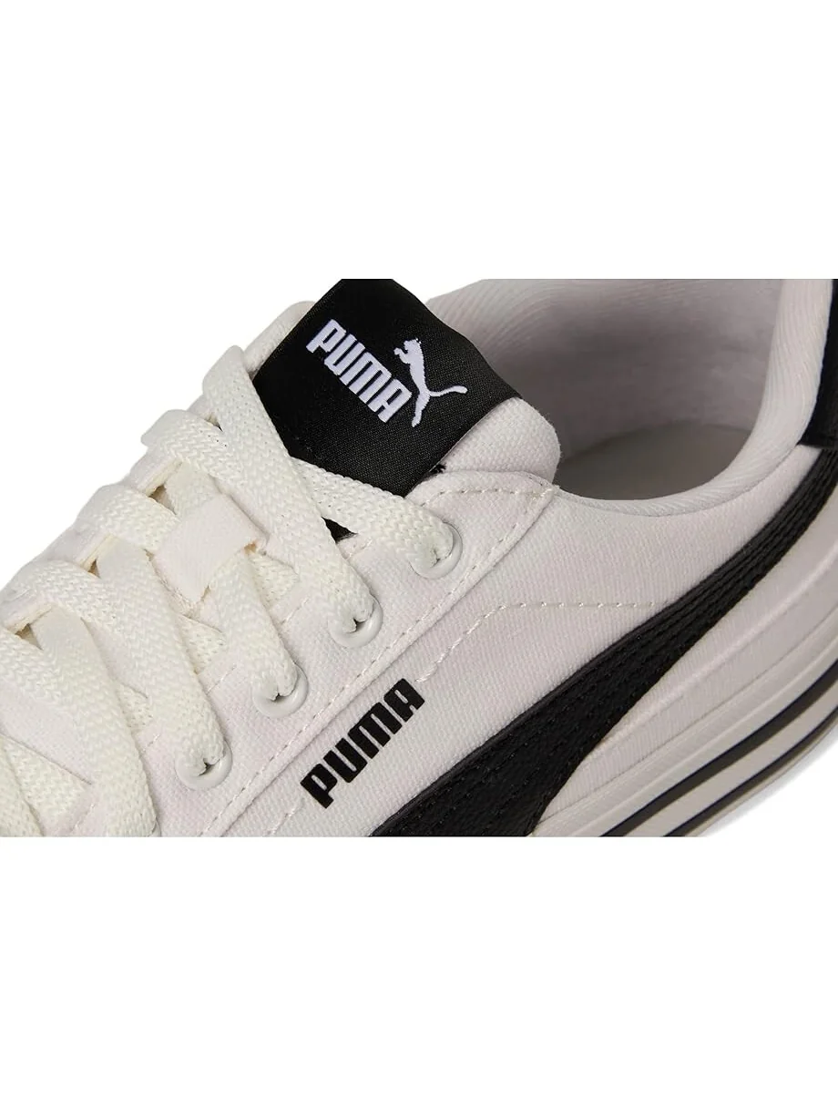 Кроссовки PUMA Kids Puma Kids Court Classic Vulc Faux Suede Sneakers — изображение 6 из 7, белый/черный
