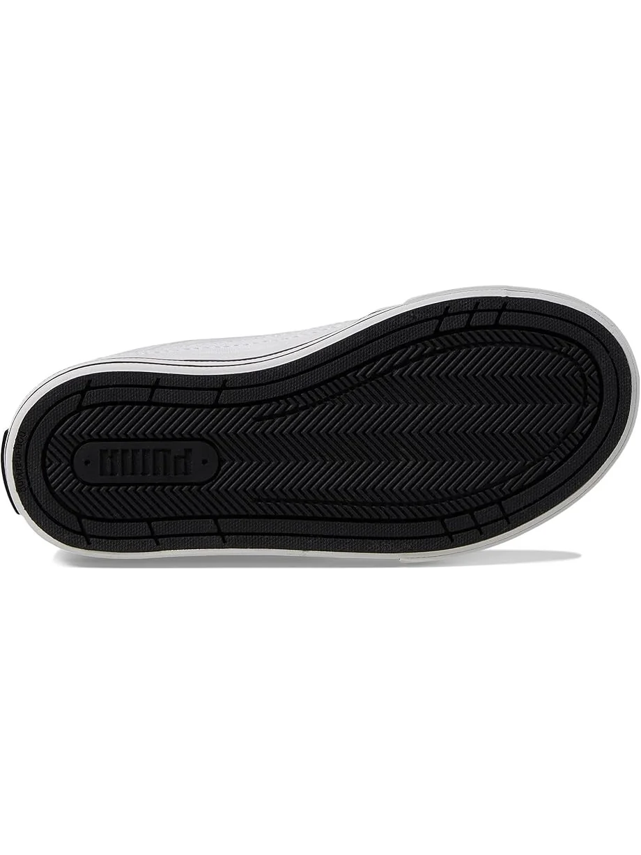 Кроссовки Unisex PUMA Kids Court Classic Vulc Hook And Loop — изображение 3 из 6, белый-черный