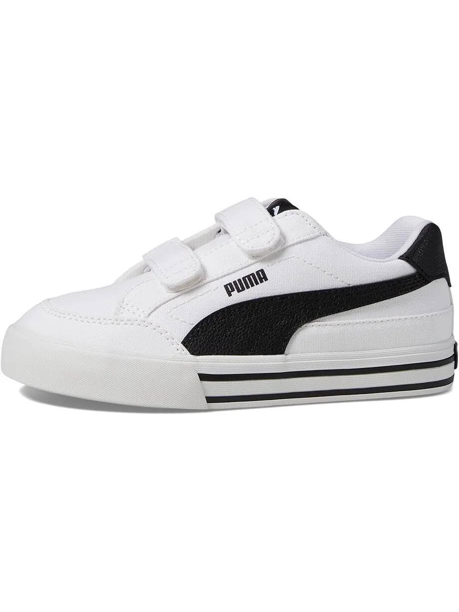 Кроссовки Unisex PUMA Kids Court Classic Vulc Hook And Loop — изображение 4 из 6, белый-черный