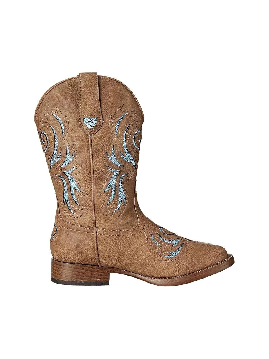 Ботинки Roper Kids Glitter Breeze Square Toe Boot — изображение 6 из 7, желто-коричневый