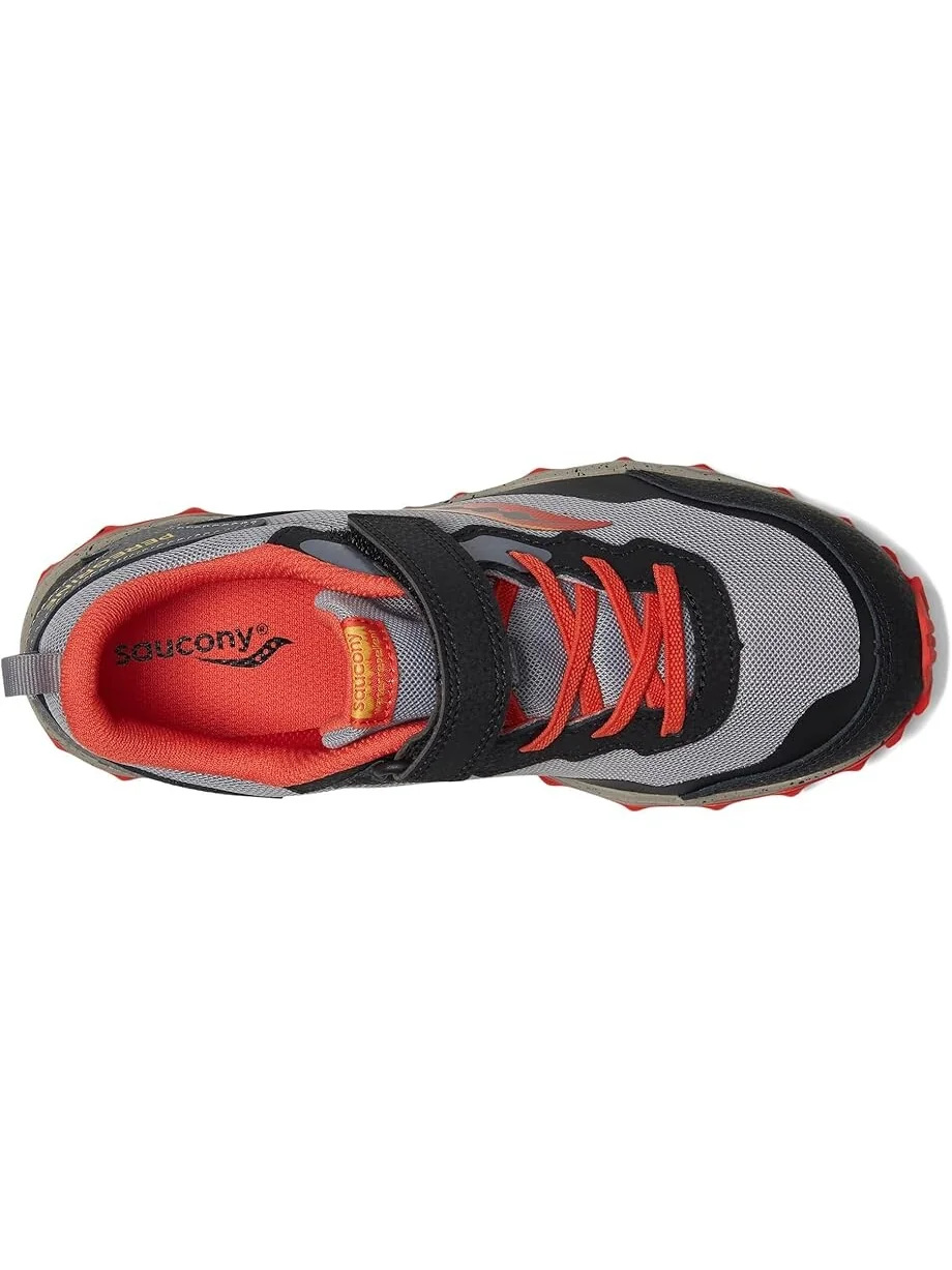 Кроссовки Saucony Kids Peregrine Shield KDZ A/C Sneakers — изображение 2 из 6, серый/красный/желтый