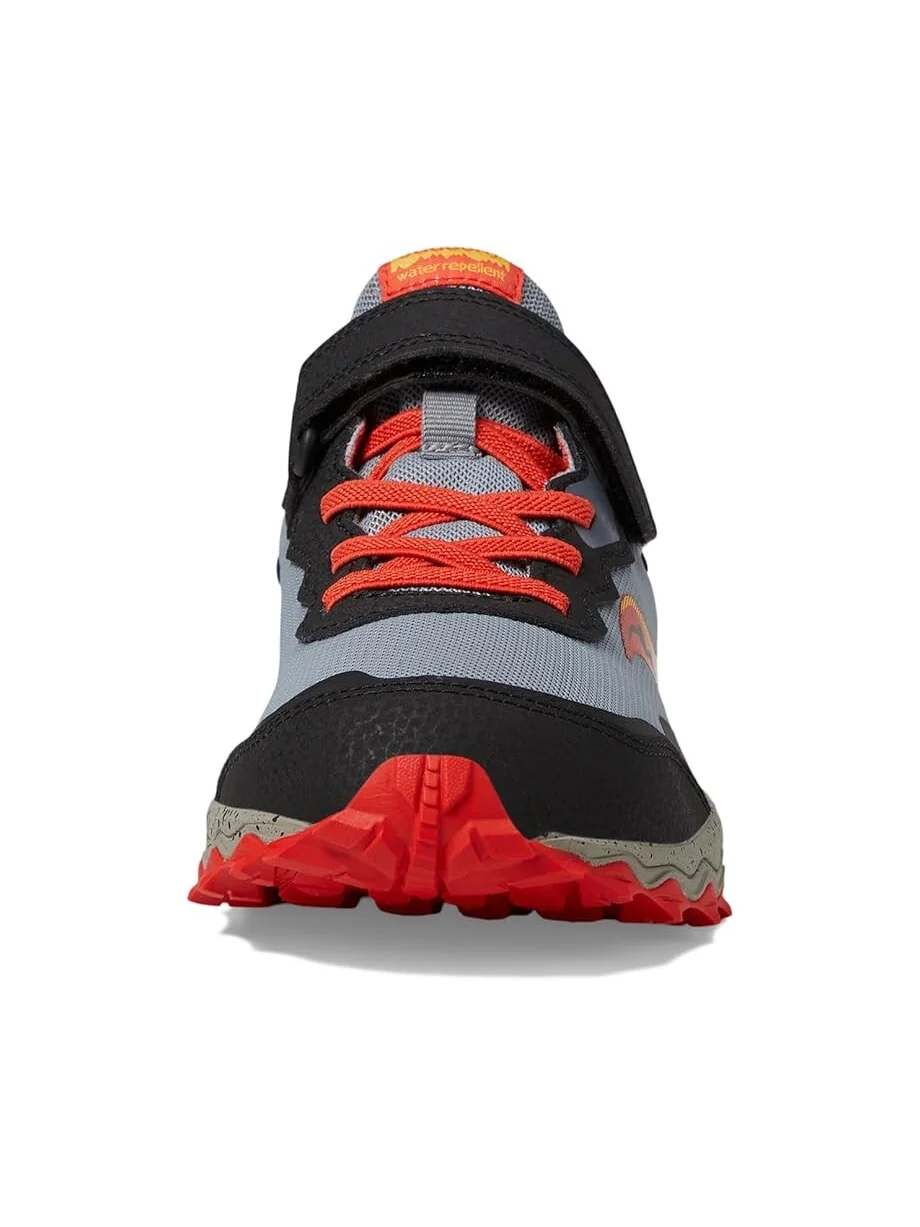Кроссовки Saucony Kids Peregrine Shield KDZ A/C Sneakers — изображение 6 из 6, серый/красный/желтый