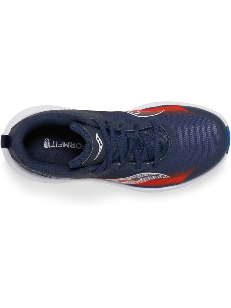 Кроссовки Saucony Kids Kinvara 14 LTT Sneakers — изображение 2 из 5, темно-синий/красный