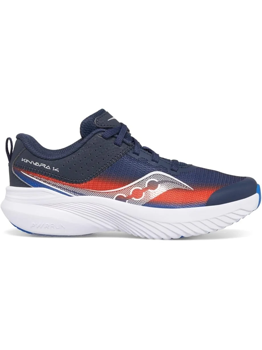 Кроссовки Saucony Kids Kinvara 14 LTT Sneakers — изображение 5 из 5, темно-синий/красный