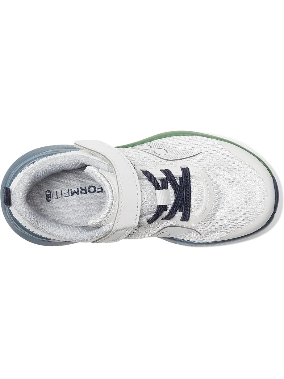 Кроссовки Saucony Kids Kinvara 14 A/C Sneakers — изображение 2 из 6, серый/синий/зеленый