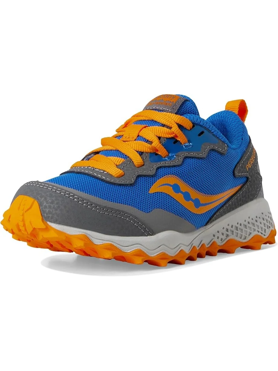 Кроссовки Saucony Kids Peregrine Shield KDZ Sneakers — изображение 7 из 7, синий/оранжевый