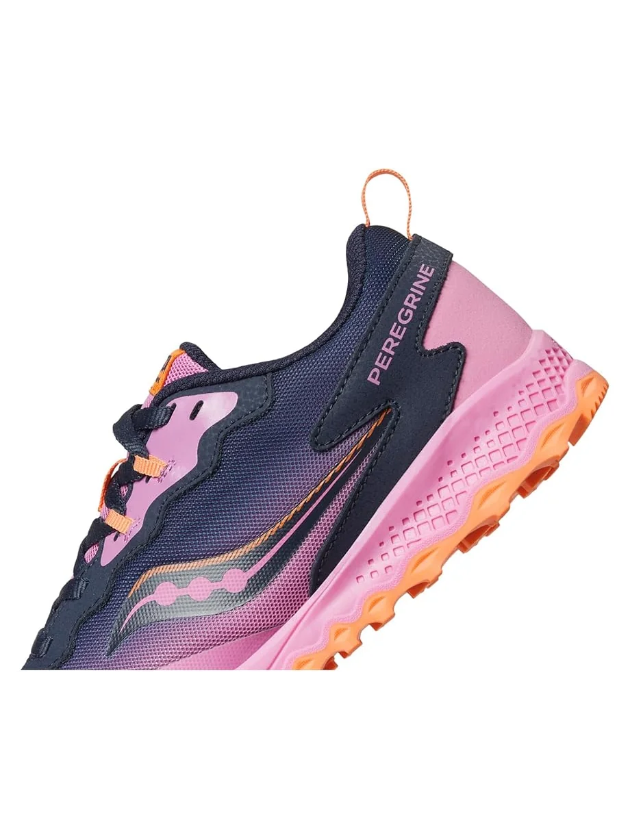 Детские кроссовки Saucony Peregrine Shield Kdz (little kid/big kid) Saucony Kids — изображение 6 из 7, темно-синий/розовый