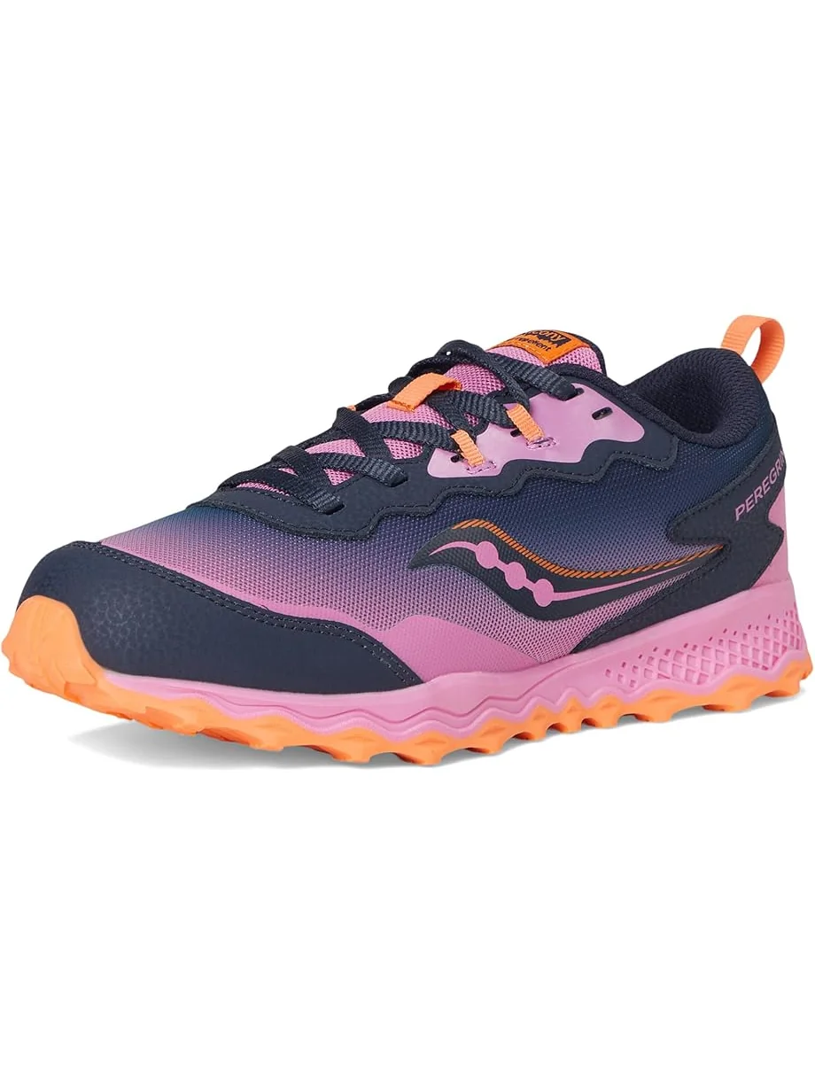Детские кроссовки Saucony Peregrine Shield Kdz (little kid/big kid) Saucony Kids — изображение 7 из 7, темно-синий/розовый