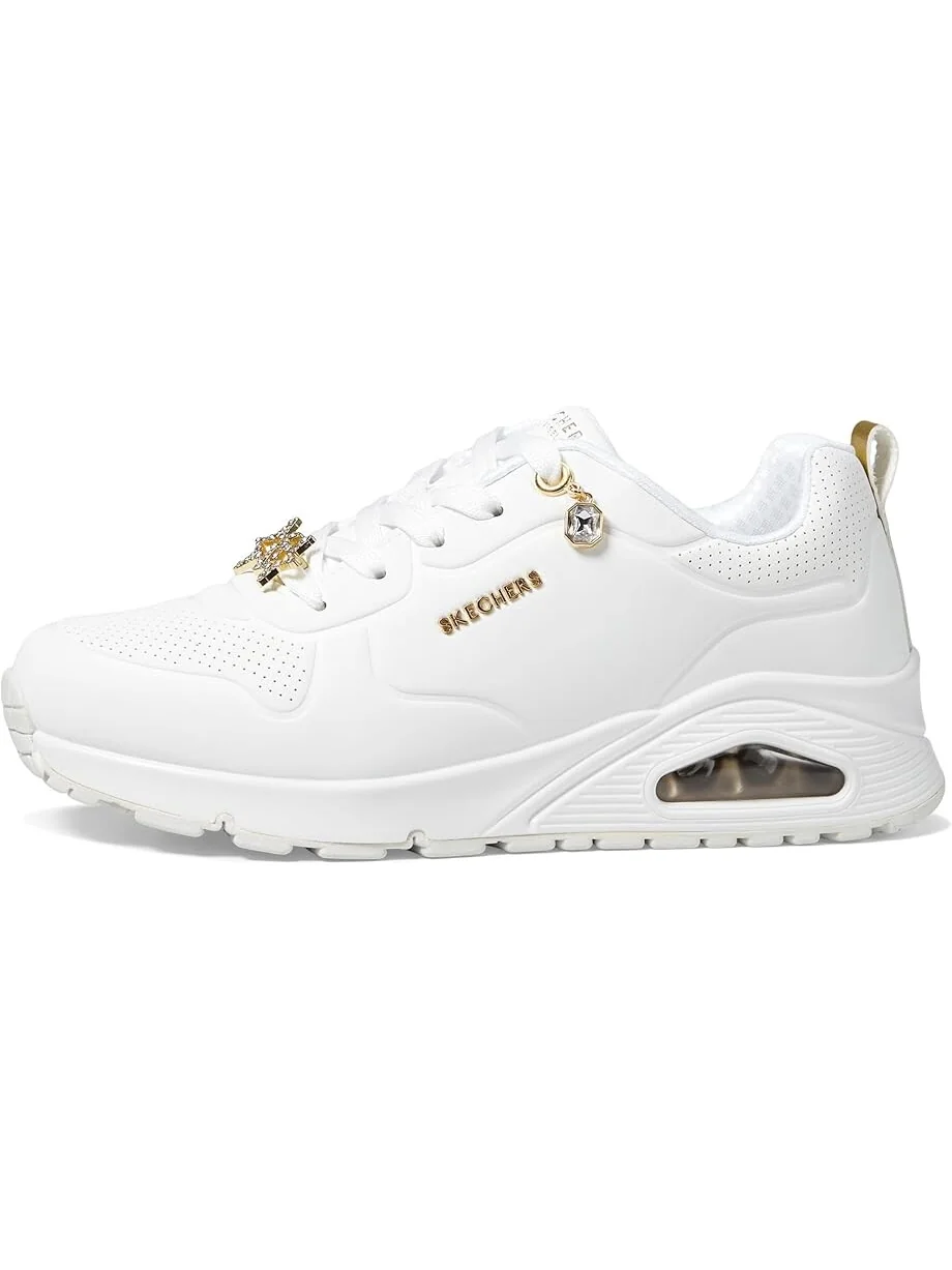 Кроссовки SKECHERS KIDS Uno Gen1 31562L — изображение 4 из 6, белый/золотистый