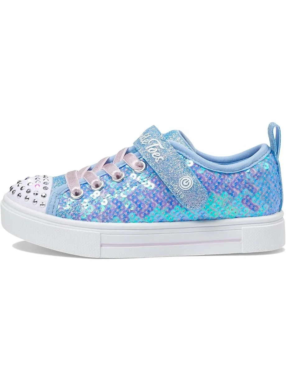 Кроссовки SKECHERS KIDS Twinkle Sparks - Sequin Party — изображение 4 из 6, светлый синий/мульти