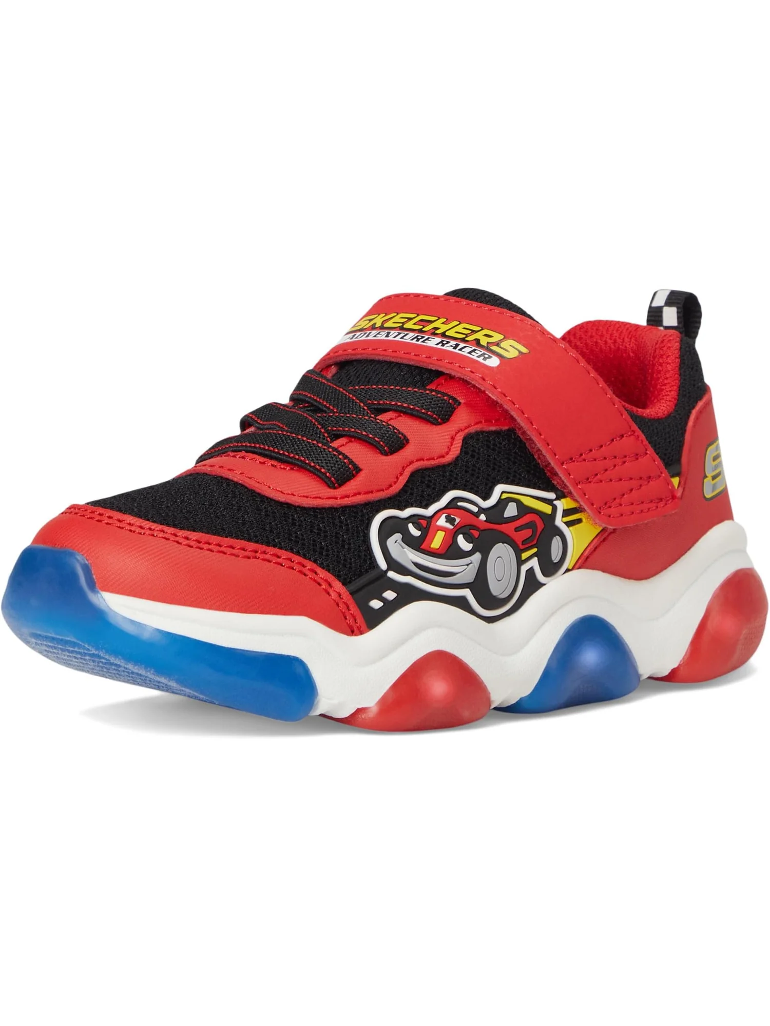 Кроссовки SKECHERS KIDS Mighty Glow 2.0 — изображение 7 из 7, красный/черный