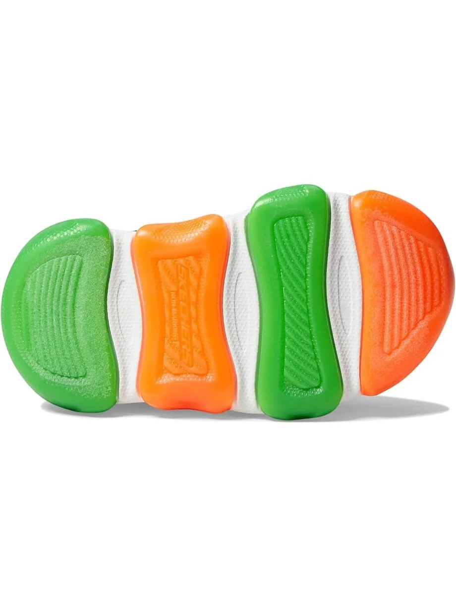 Кроссовки SKECHERS KIDS Mighty Glow 2.0 — изображение 3 из 6, черный/оранжевый