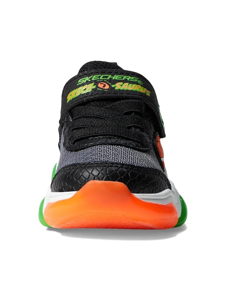 Кроссовки SKECHERS KIDS Mighty Glow 2.0 — изображение 6 из 6, черный/оранжевый