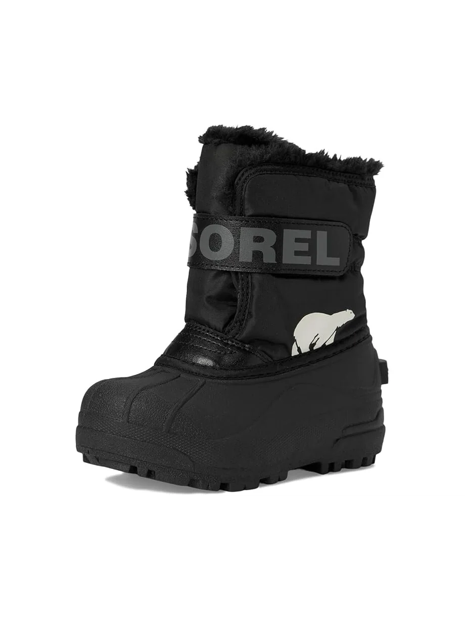 Ботинки SOREL Kids Childrens Snow Commander — изображение 7 из 7, черный/темно-серый