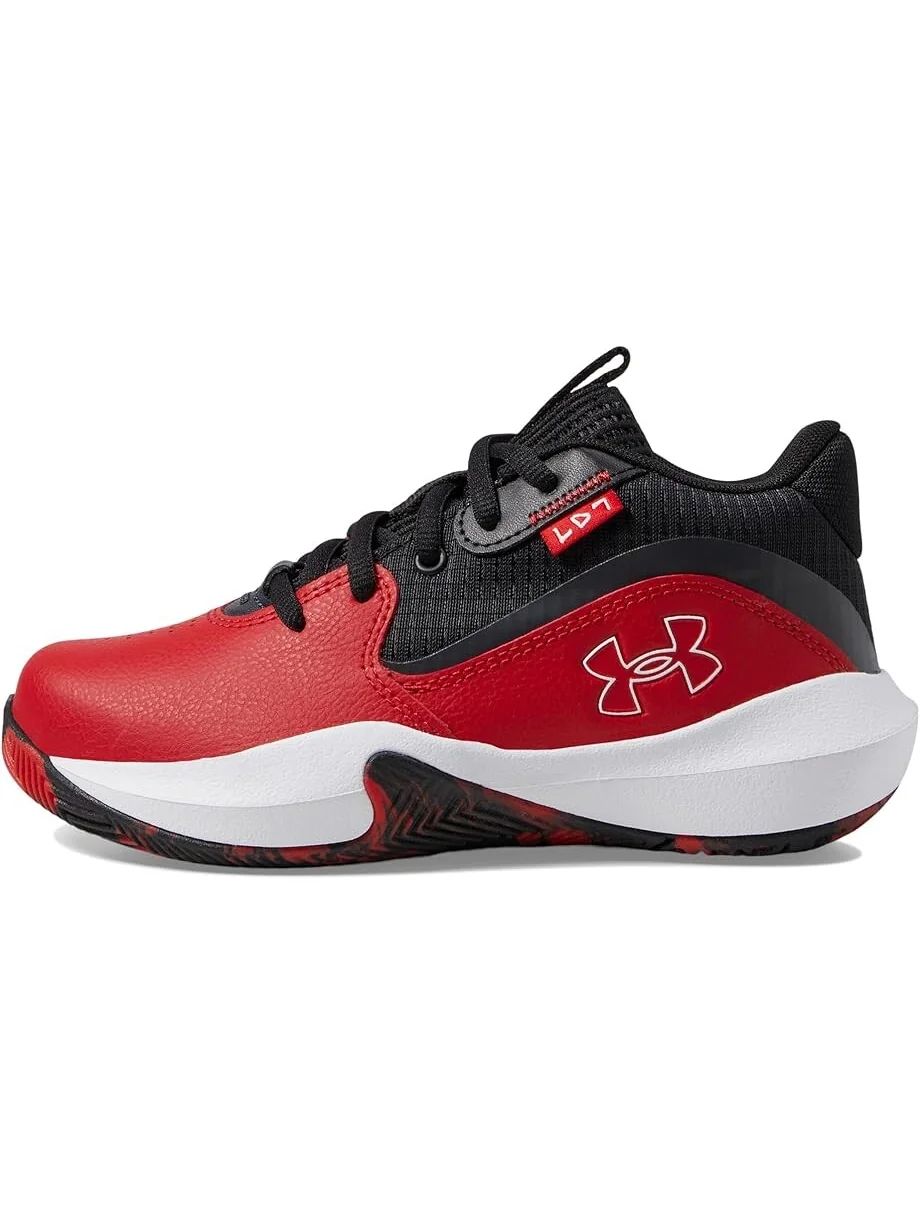 Кроссовки Under Armour Kids Pre School Lockdown 7 — изображение 4 из 6, красный/черный/белый