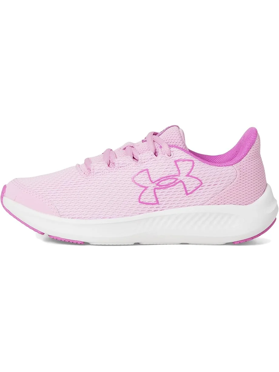 Детские кроссовки Under Armour Charged Pursuit 3 Big Logo Under Armour Kids — изображение 4 из 7, розовый