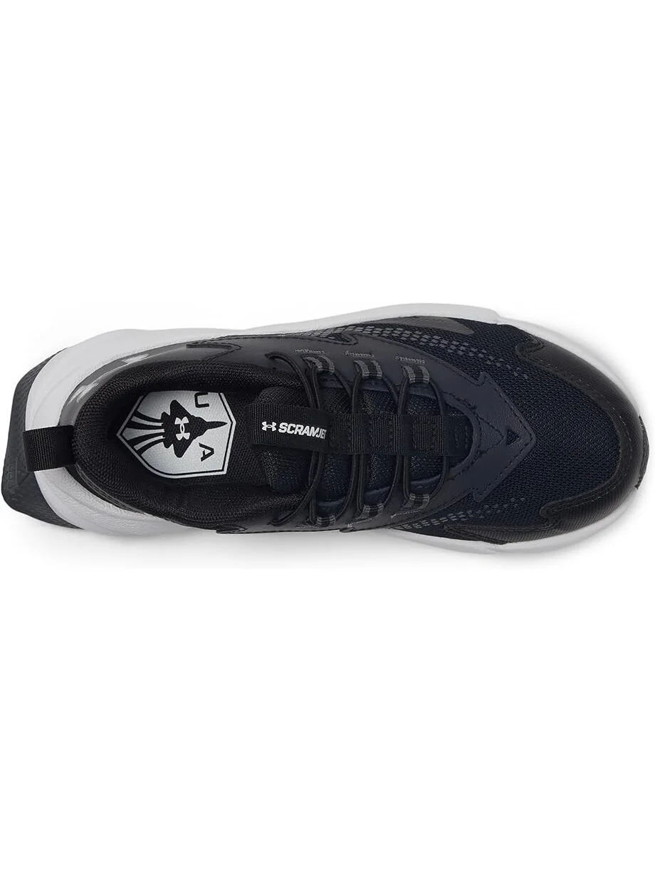 Кроссовки Under Armour Kids Pre School Scramjet 6 Alternate Lace — изображение 2 из 6, черный//белый