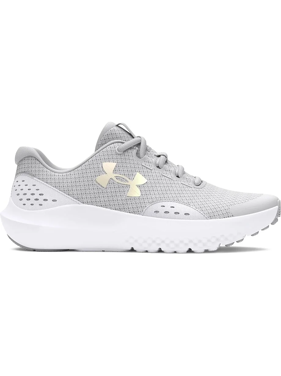 Кроссовки Under Armour Kids Surge 4 Sneakers — изображение 5 из 5, серый/белый