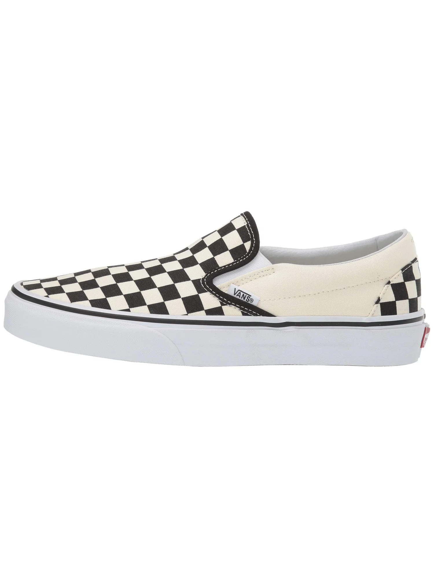 Кроссовки Unisex Vans Classic Slip-On — изображение 4 из 7, черный белый/белый