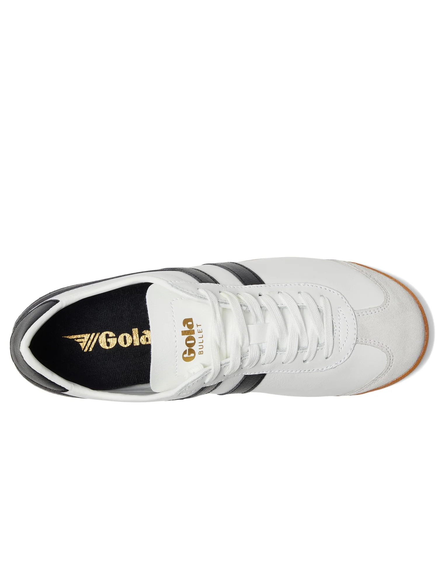 Кроссовки Gola Bullet Leather — изображение 2 из 7, белый/черный