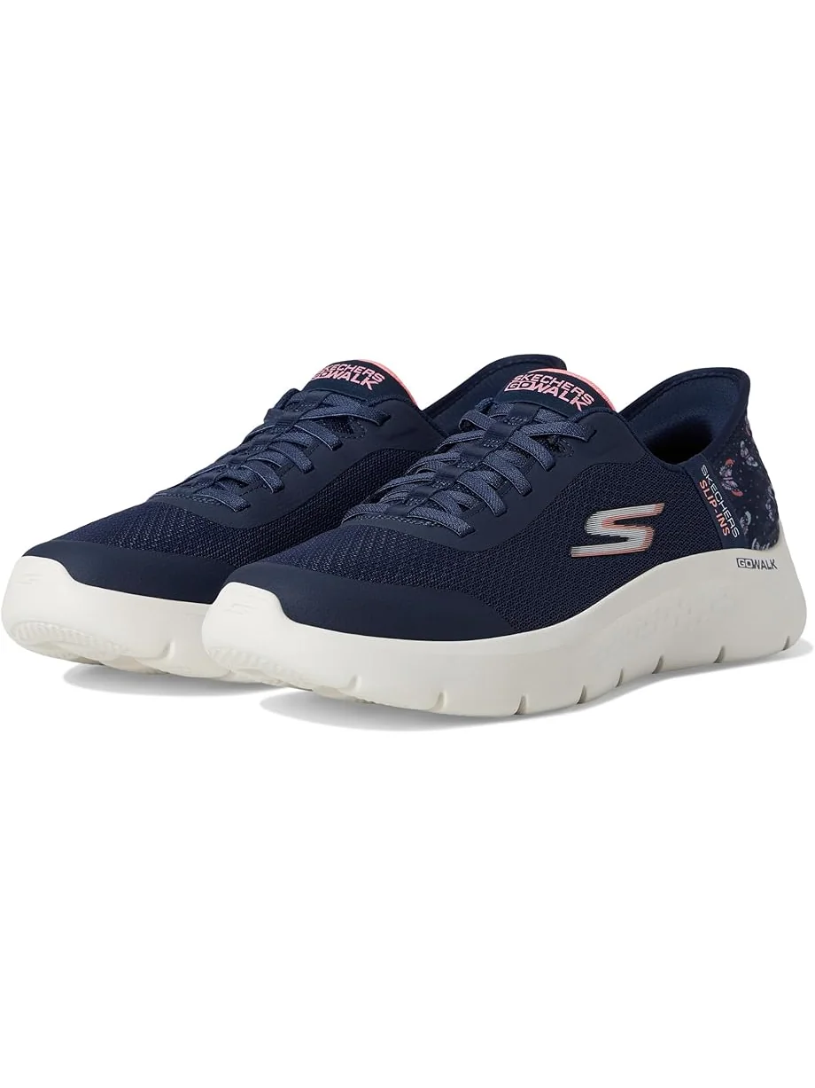 Кроссовки SKECHERS Performance Go Walk Flex Eva Hands Free Slip-Ins — изображение 1 из 7, темно-синий/розовый