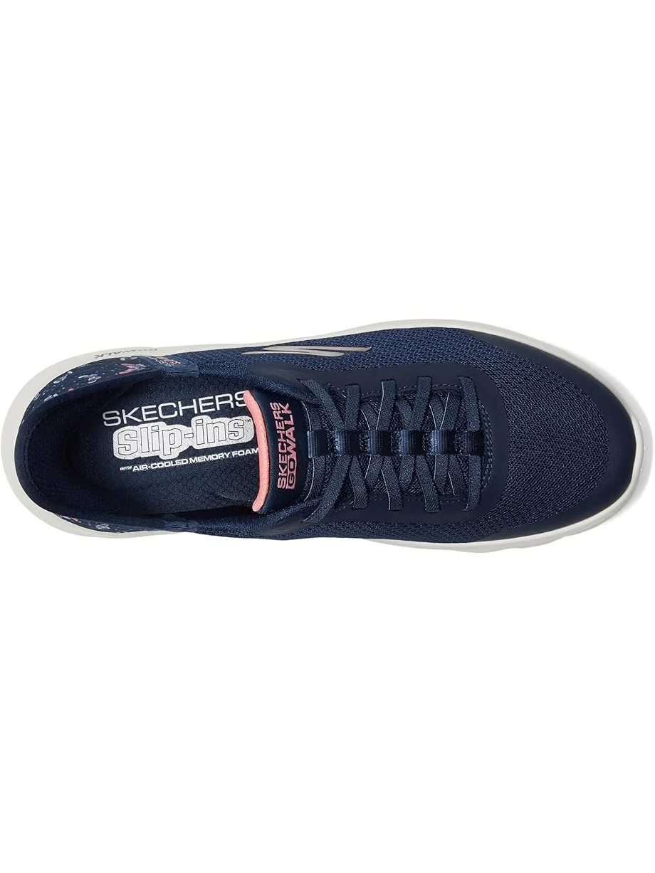 Кроссовки SKECHERS Performance Go Walk Flex Eva Hands Free Slip-Ins — изображение 2 из 7, темно-синий/розовый