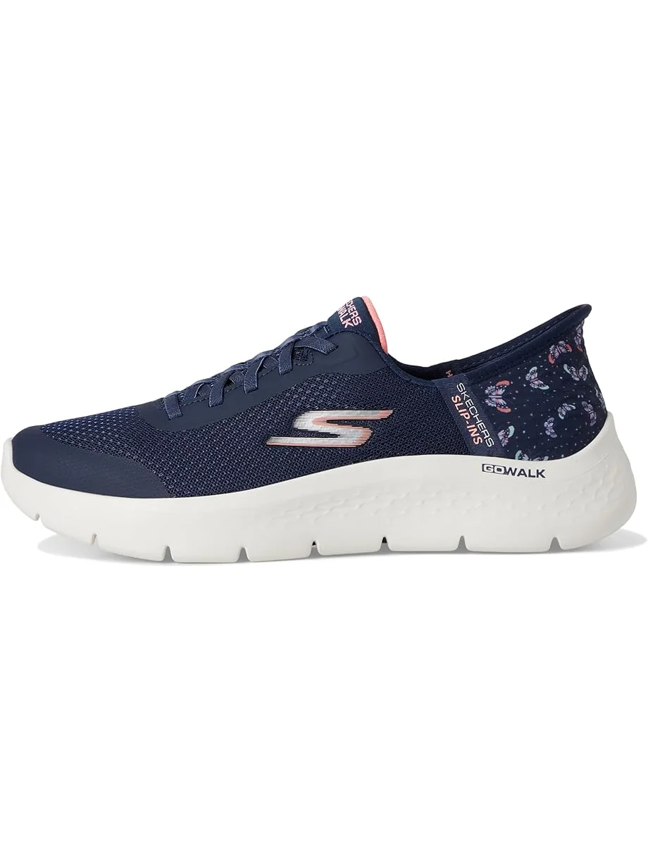Кроссовки SKECHERS Performance Go Walk Flex Eva Hands Free Slip-Ins — изображение 4 из 7, темно-синий/розовый