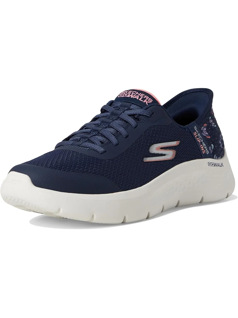 Кроссовки SKECHERS Performance Go Walk Flex Eva Hands Free Slip-Ins — изображение 7 из 7, темно-синий/розовый