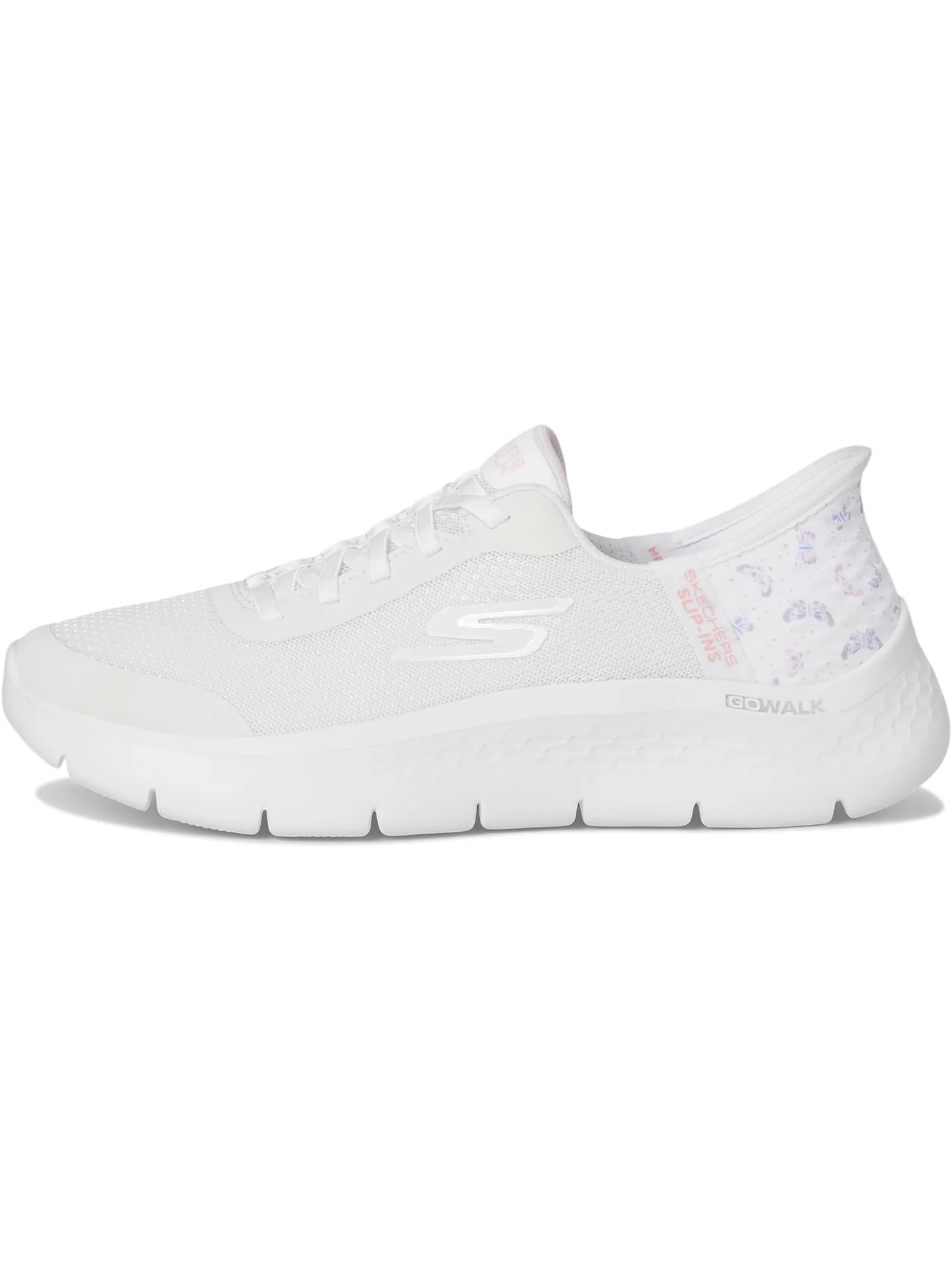 Кроссовки SKECHERS Performance Go Walk Flex Eva Hands Free Slip-Ins — изображение 4 из 7, белый/розовый