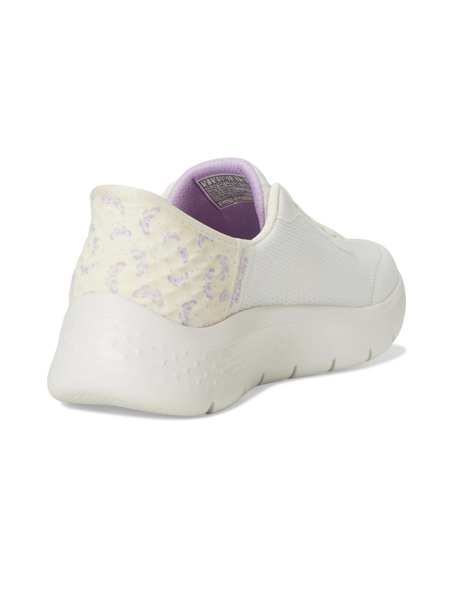Кроссовки SKECHERS Performance Go Walk Flex Eva Hands Free Slip-Ins — изображение 5 из 7, натуральный/фиолетовый