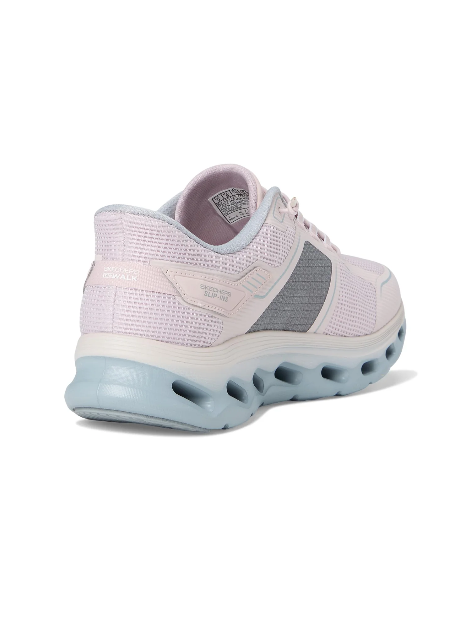 Кроссовки SKECHERS Performance Go Walk Glide Step 2.0 Elektra Hands Free Slip-Ins — изображение 5 из 7, розовый