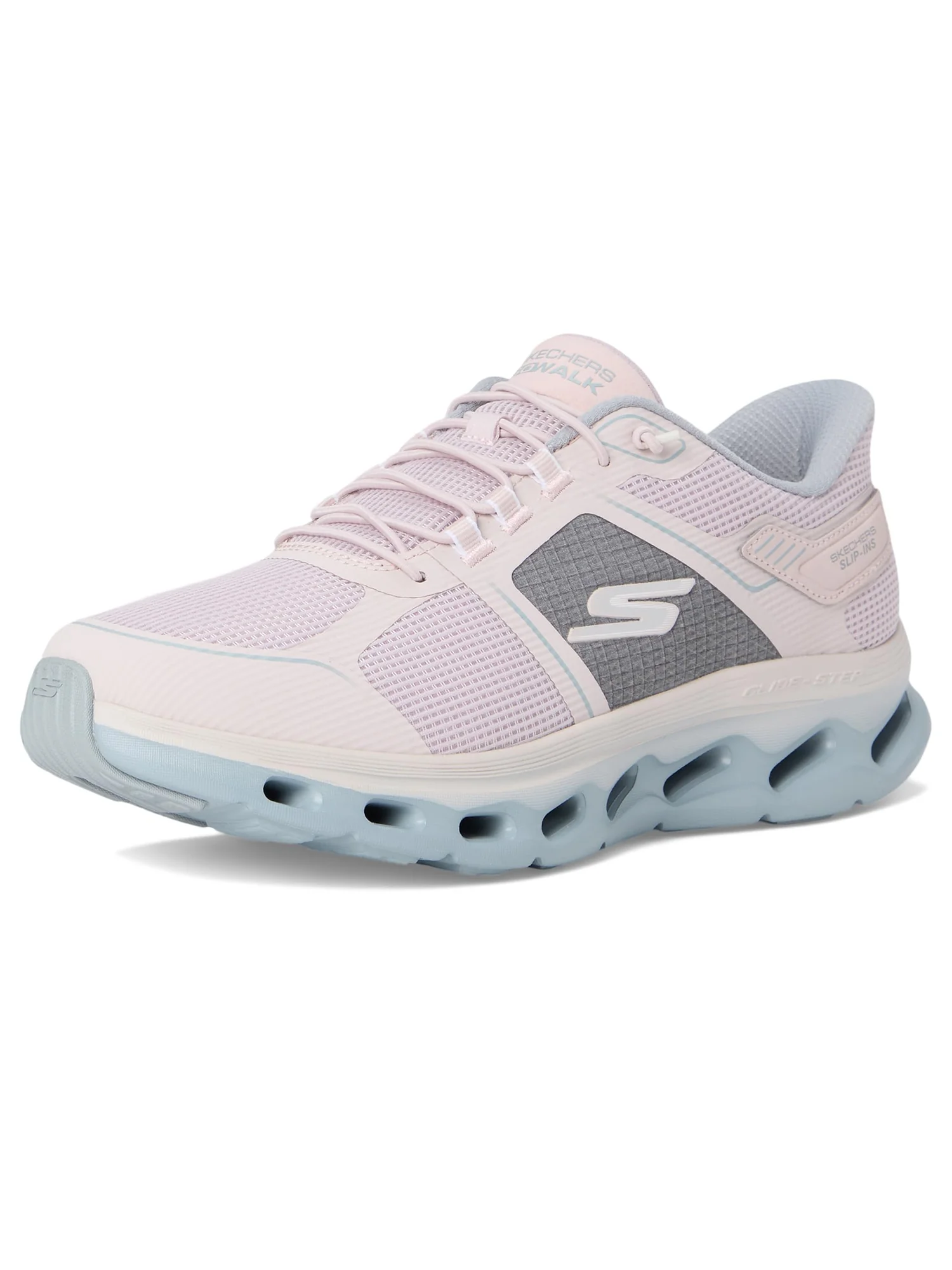 Кроссовки SKECHERS Performance Go Walk Glide Step 2.0 Elektra Hands Free Slip-Ins — изображение 7 из 7, розовый