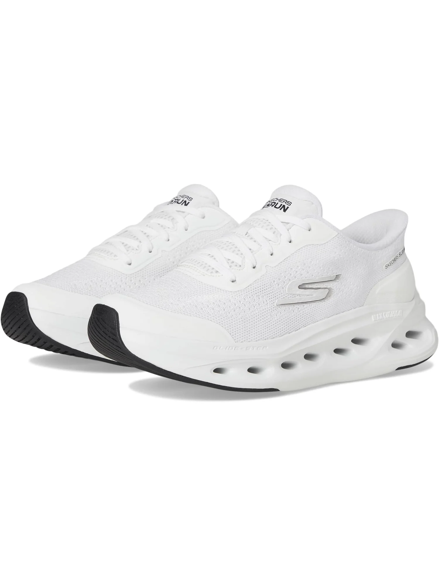 Кроссовки SKECHERS Max Cushioning Glide Step Hartford Hands Free Slip-Ins — изображение 1 из 7, белый/черный