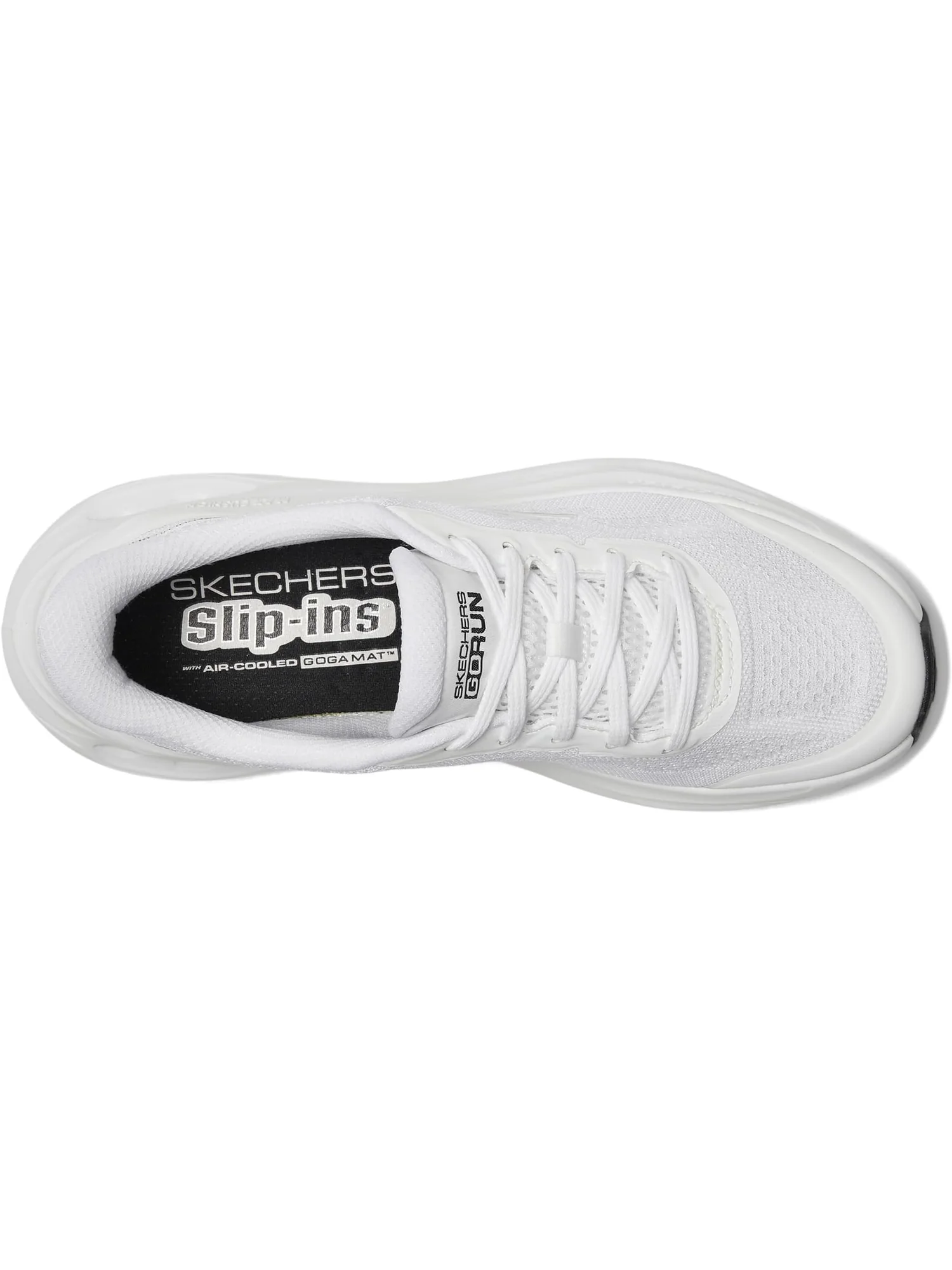 Кроссовки SKECHERS Max Cushioning Glide Step Hartford Hands Free Slip-Ins — изображение 2 из 7, белый/черный