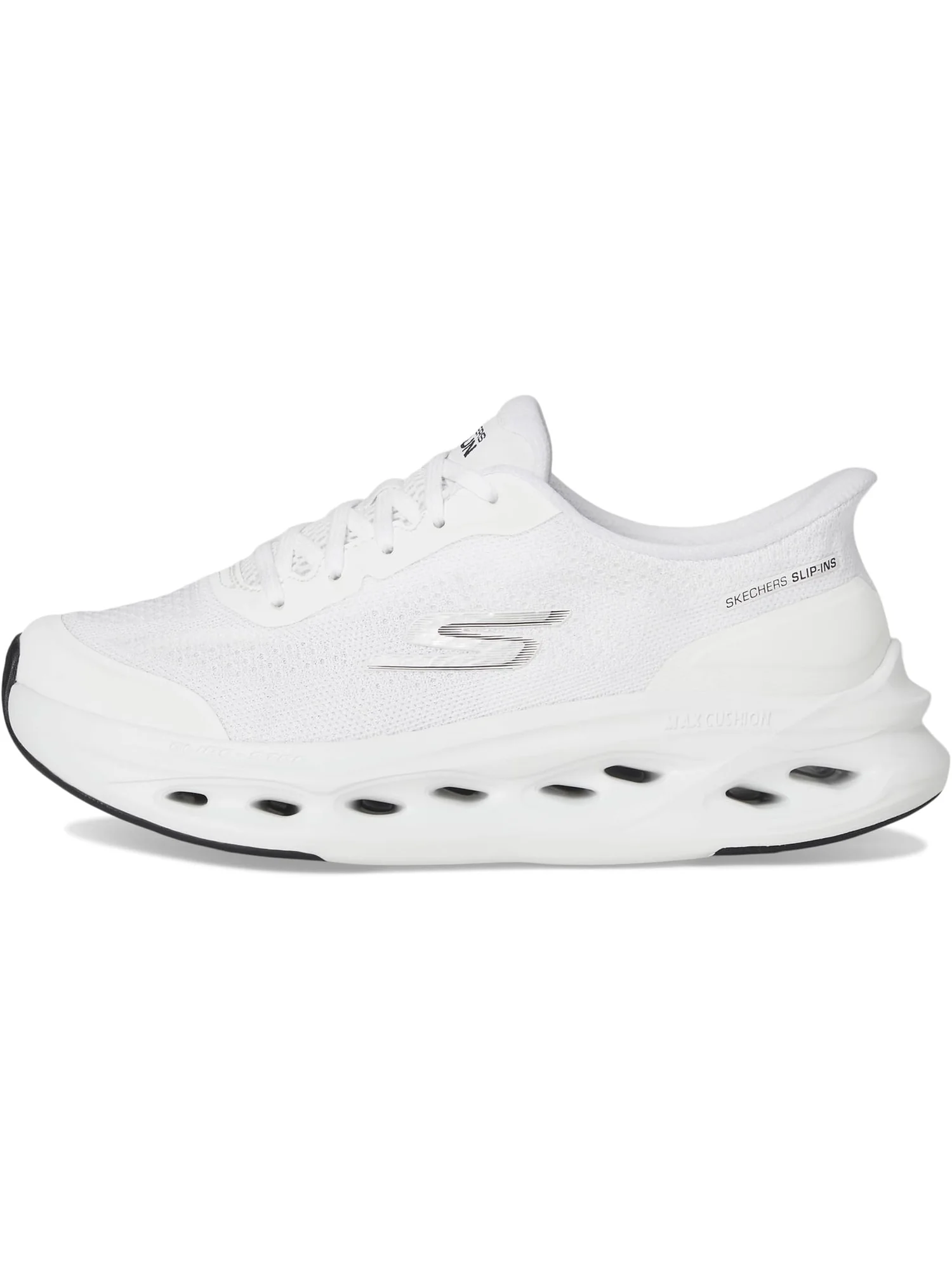 Кроссовки SKECHERS Max Cushioning Glide Step Hartford Hands Free Slip-Ins — изображение 4 из 7, белый/черный