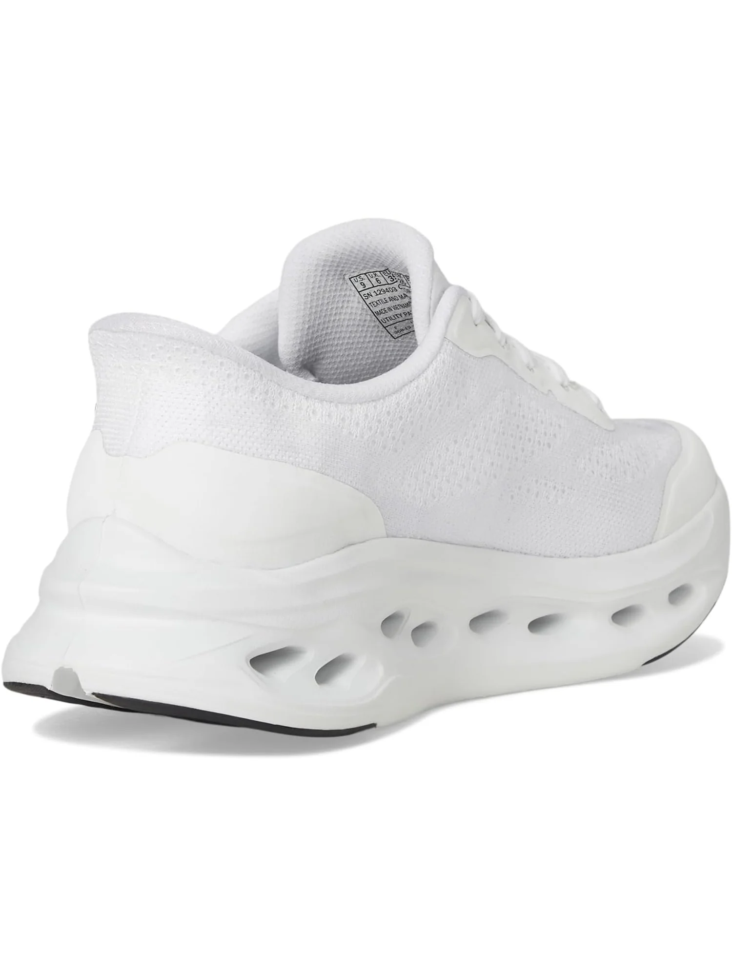 Кроссовки SKECHERS Max Cushioning Glide Step Hartford Hands Free Slip-Ins — изображение 5 из 7, белый/черный