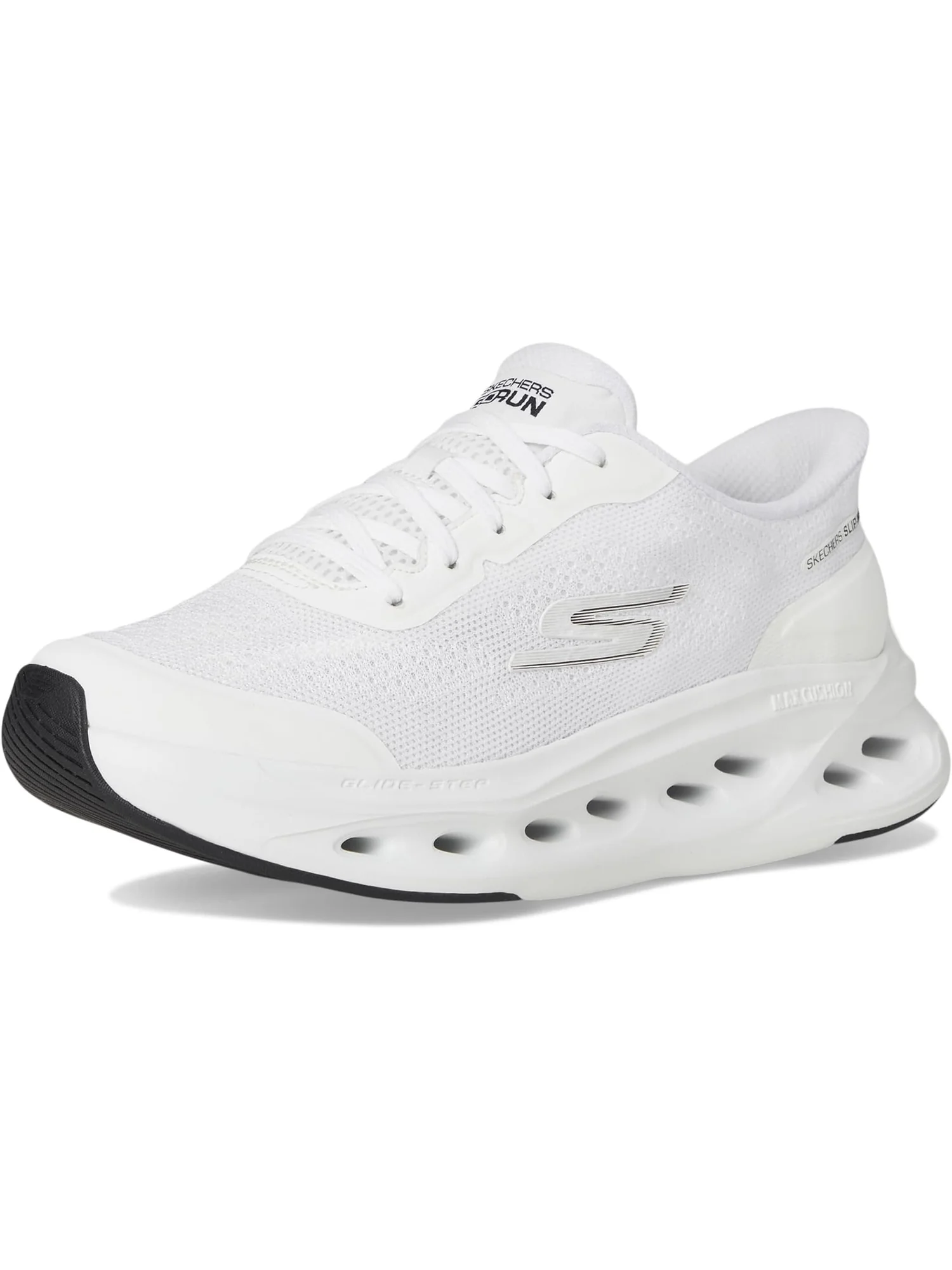 Кроссовки SKECHERS Max Cushioning Glide Step Hartford Hands Free Slip-Ins — изображение 7 из 7, белый/черный