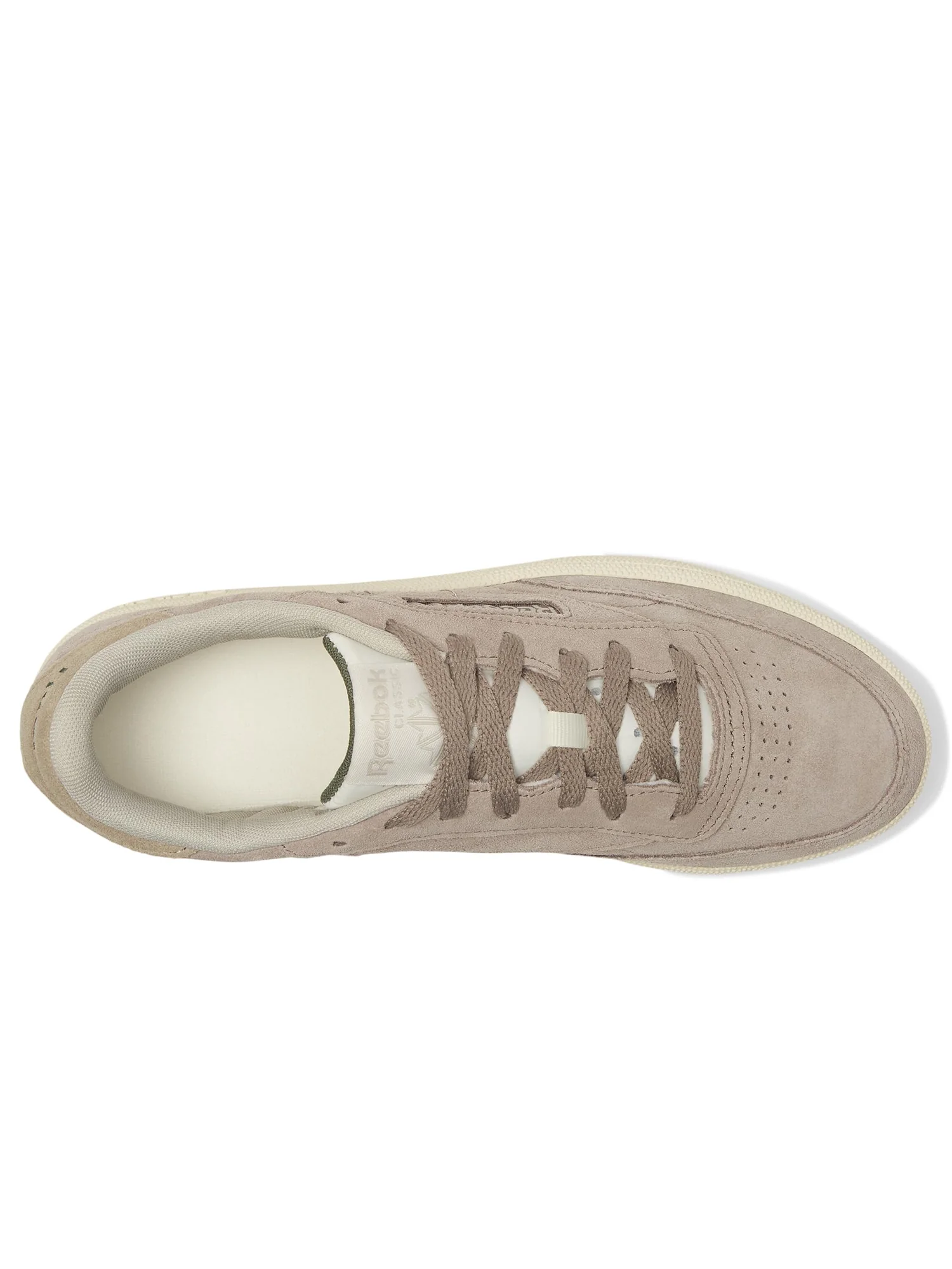 Кроссовки Reebok Lifestyle Club C 85 — изображение 2 из 7, серый/бежевый/зеленый
