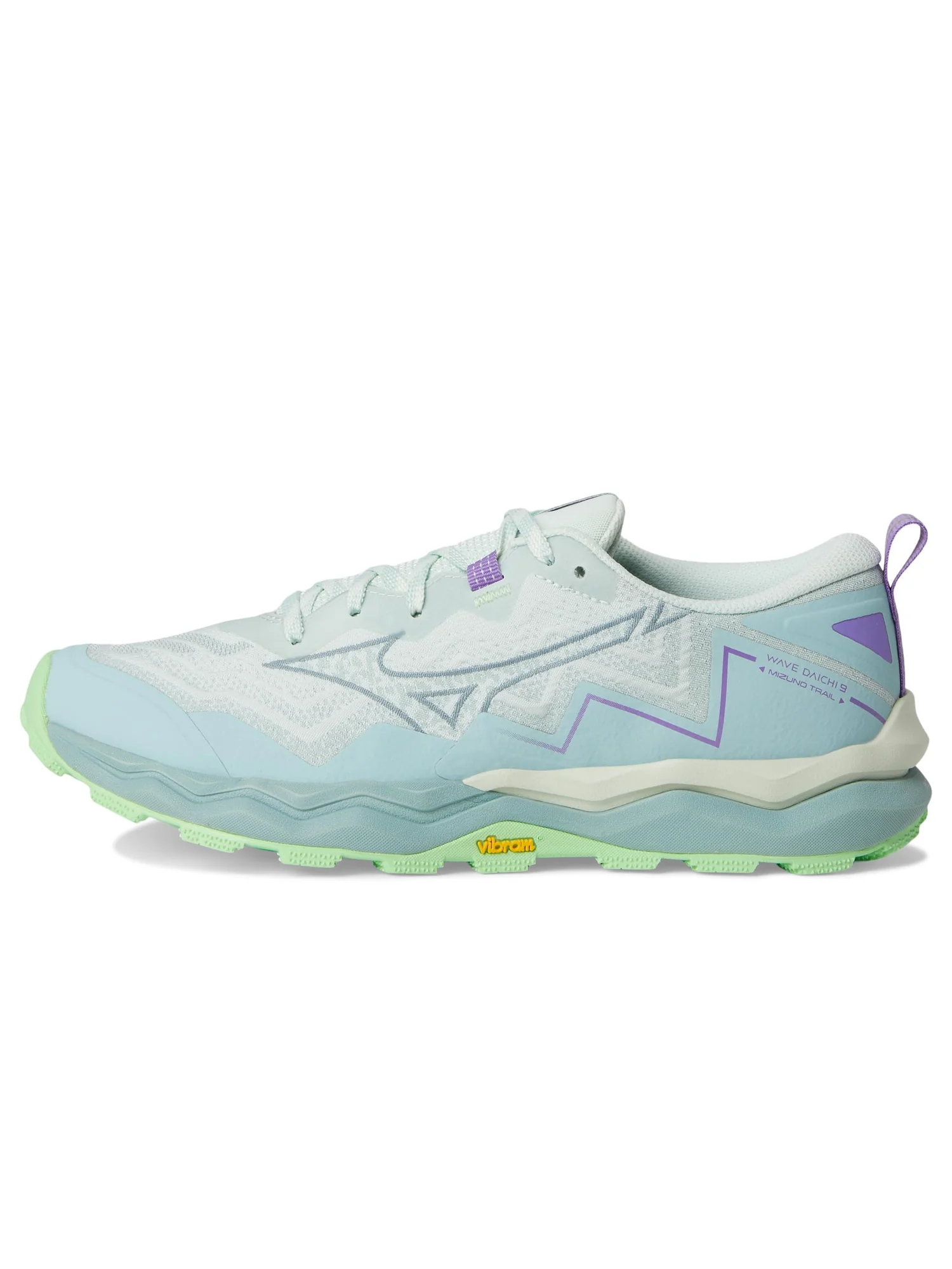 Кроссовки Mizuno Wave Daichi 9, цвет Hint Of Mint/Citadel — изображение 4 из 7